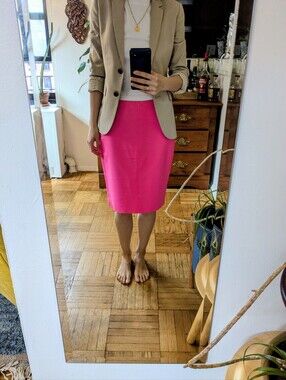 J.Crew Bright Pink Women's No. 2 Pencil Skirt. $30 (Size 0)